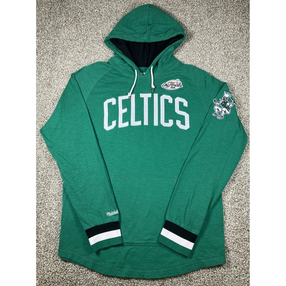 Mitchell & Ness Celtics 2008 Finals Hoodie Green Size Large Pullover NBA